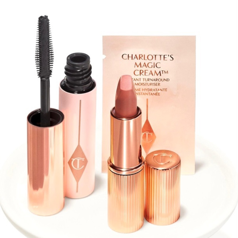 New Charlotte Tilbury Mascara + Lipstick + Moisturizer (Mini)